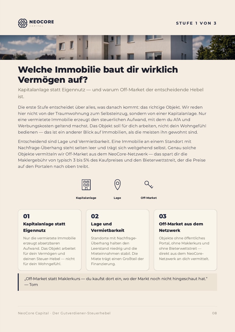 NeoCore-Methode in drei Schritten